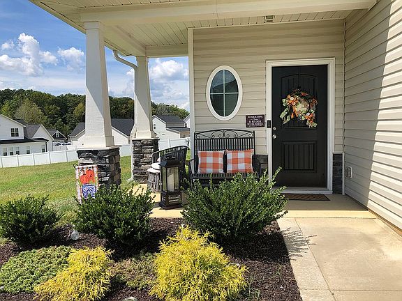 Front porch with columns