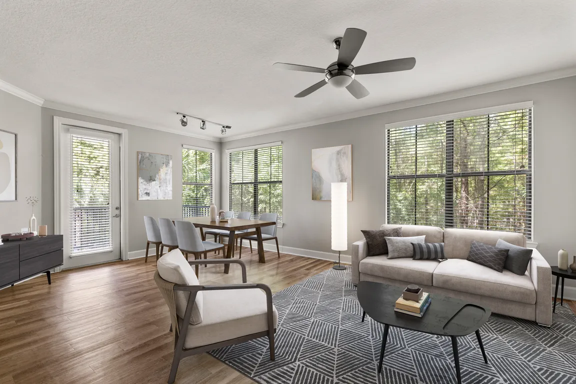 Spacious living rooms designed for comfort and style.