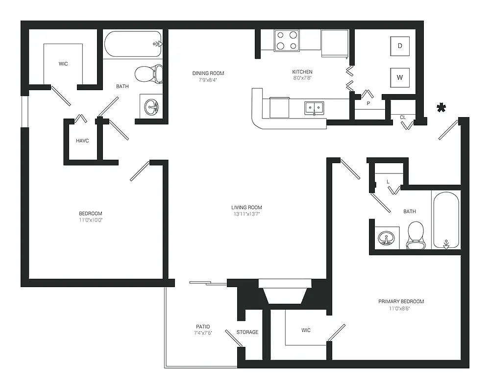 Floor plan B2