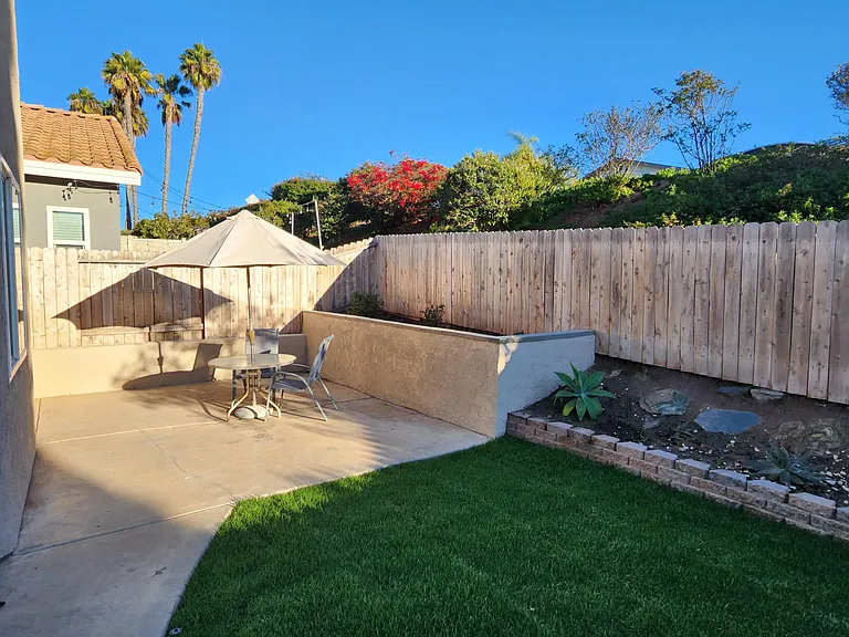 Patio set included (if you want it).