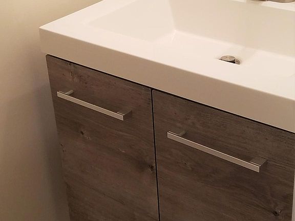 renovated powder room