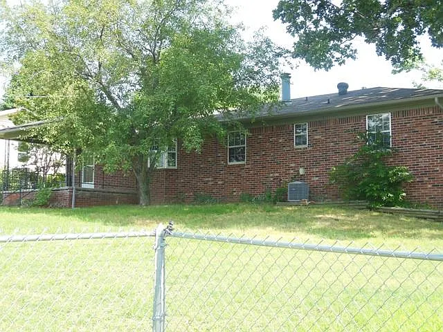 Back Yard. There is also a one car carport.