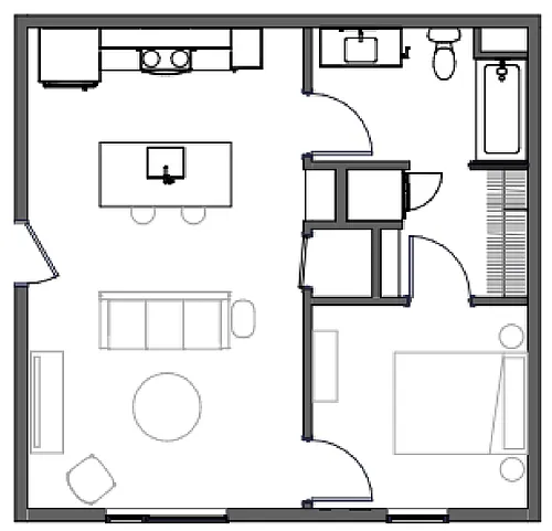 Floor plan 1B