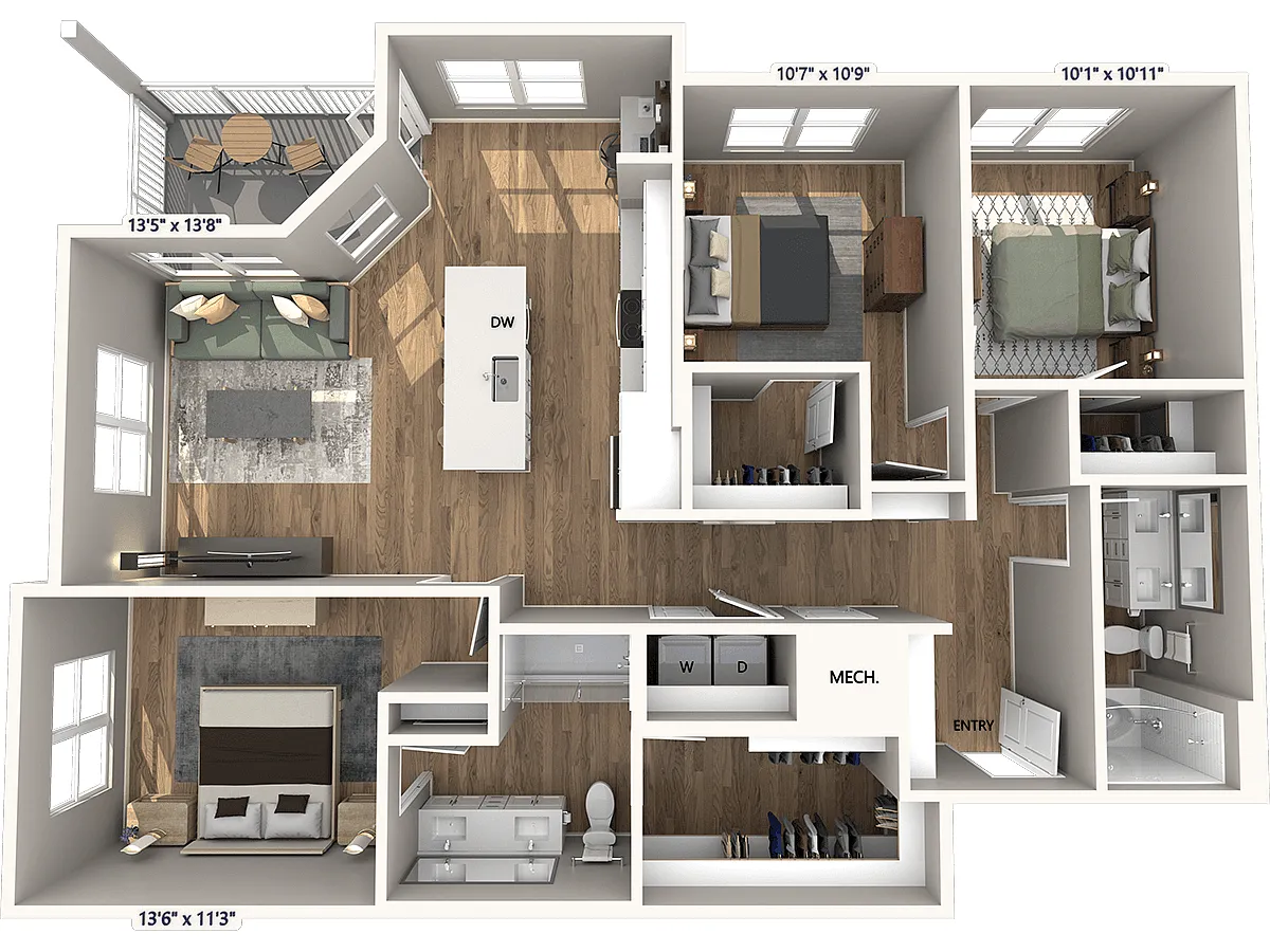 Floor plan C1-1384