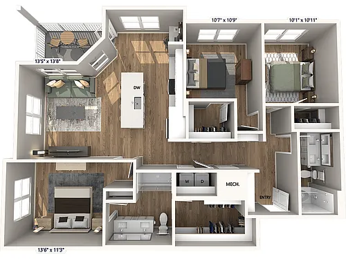 Floor plan C1-1384