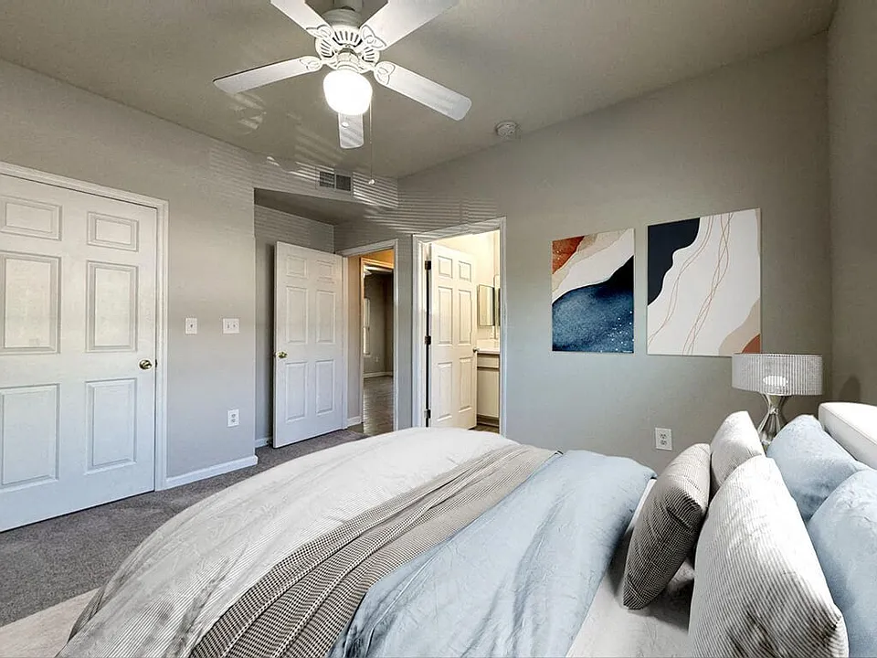 Spacious Carpeted Bedroom