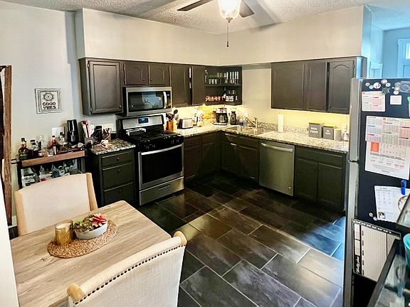 Stainless steel appliances.