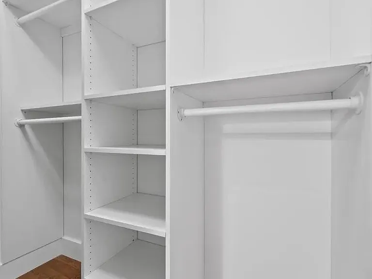 Ample closet space in master bedroom.