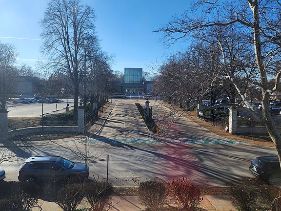 View of the Botanical Garden Entrance from the front room.