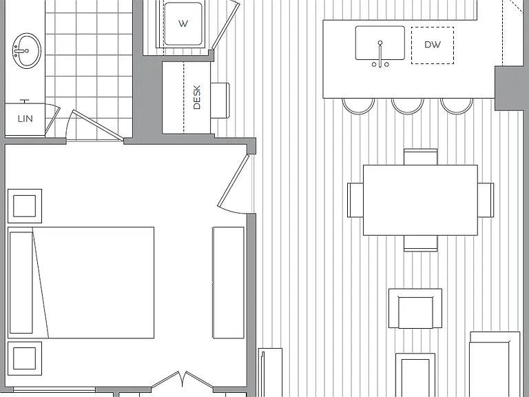 F: 1 bed / 1 bath F: 1 bed / 1 bath