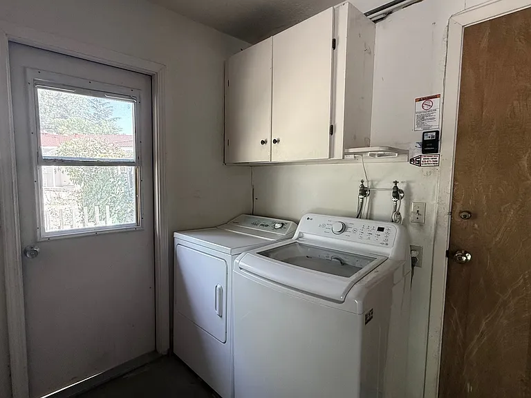 In garage laundry