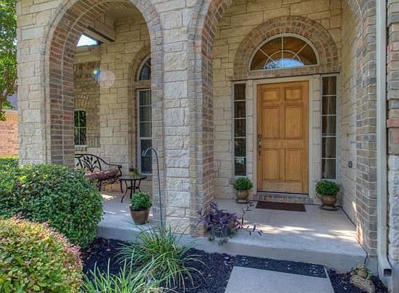 Beautiful archway design welcomes family and friends to your new home.