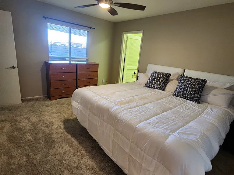 Main Bedroom with split king bed. Both sides adjustable Even a zero-g setting.