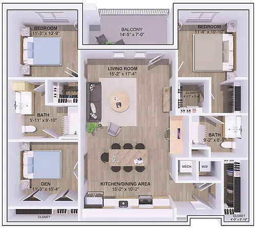 Floor plan 5A-2B