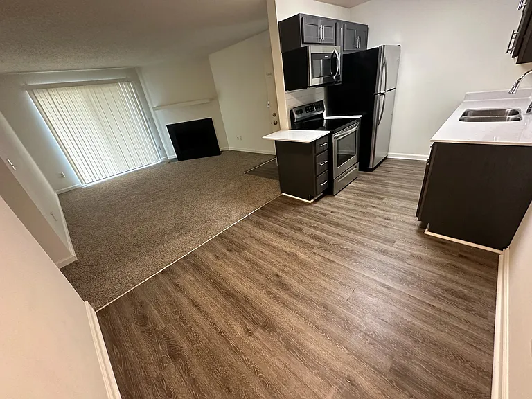 Kitchen, Dining and Living Area