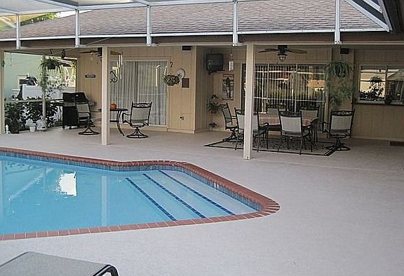 large pool area
