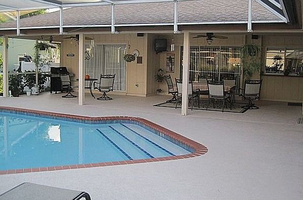 large pool area