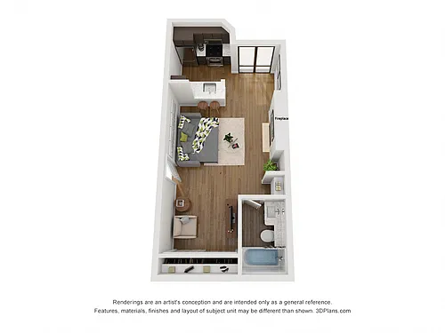 Floor plan Studio