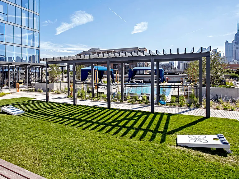 Lawn games on the terrace