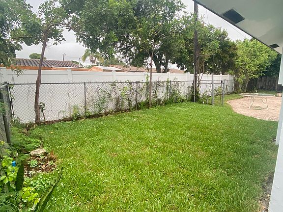 Left side of backyard.