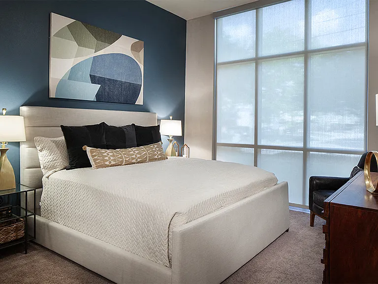 Spacious master bedrooms with walk-in closets