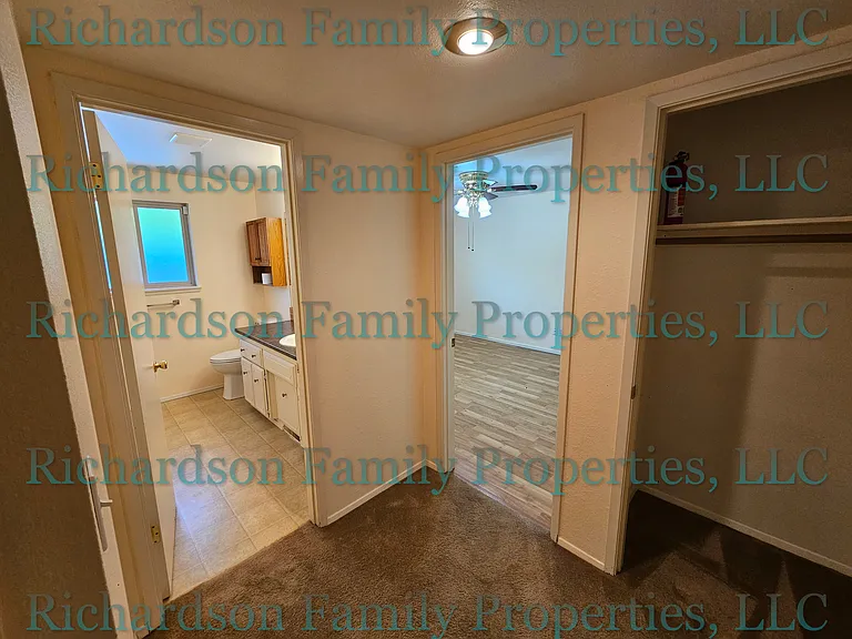 hall bathroom, bedroom 4, and hall closet