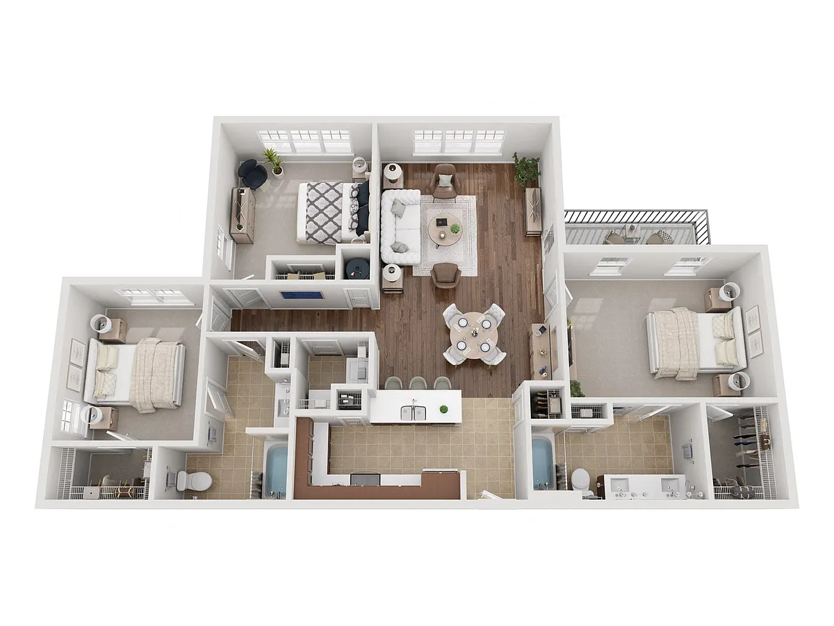 Floor plan C1 Renovated