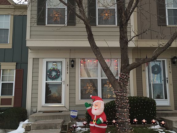 Front of house in winter