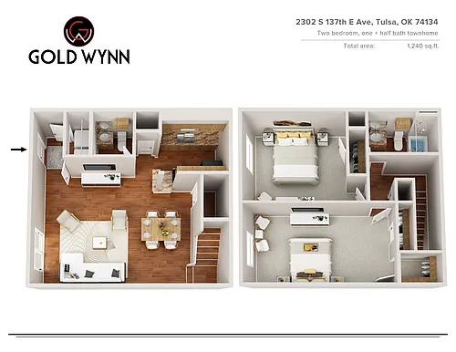 Floor plan B3 Townhome