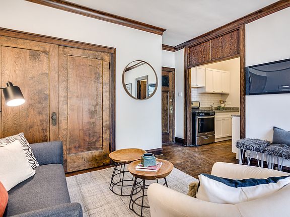 1367 E 53rd Street Living and Bedroom Space