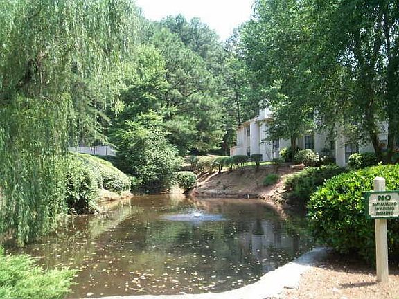 Enjoy the tranquil setting by the neighborhood duck pond