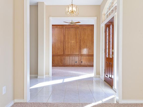 Block paneled study.