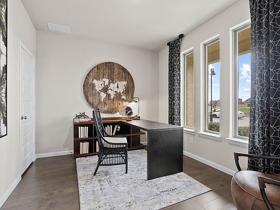 Study Home Office in the Wimbledon home plan by Trophy Signature Homes - REPRESENTATIVE PHOTO