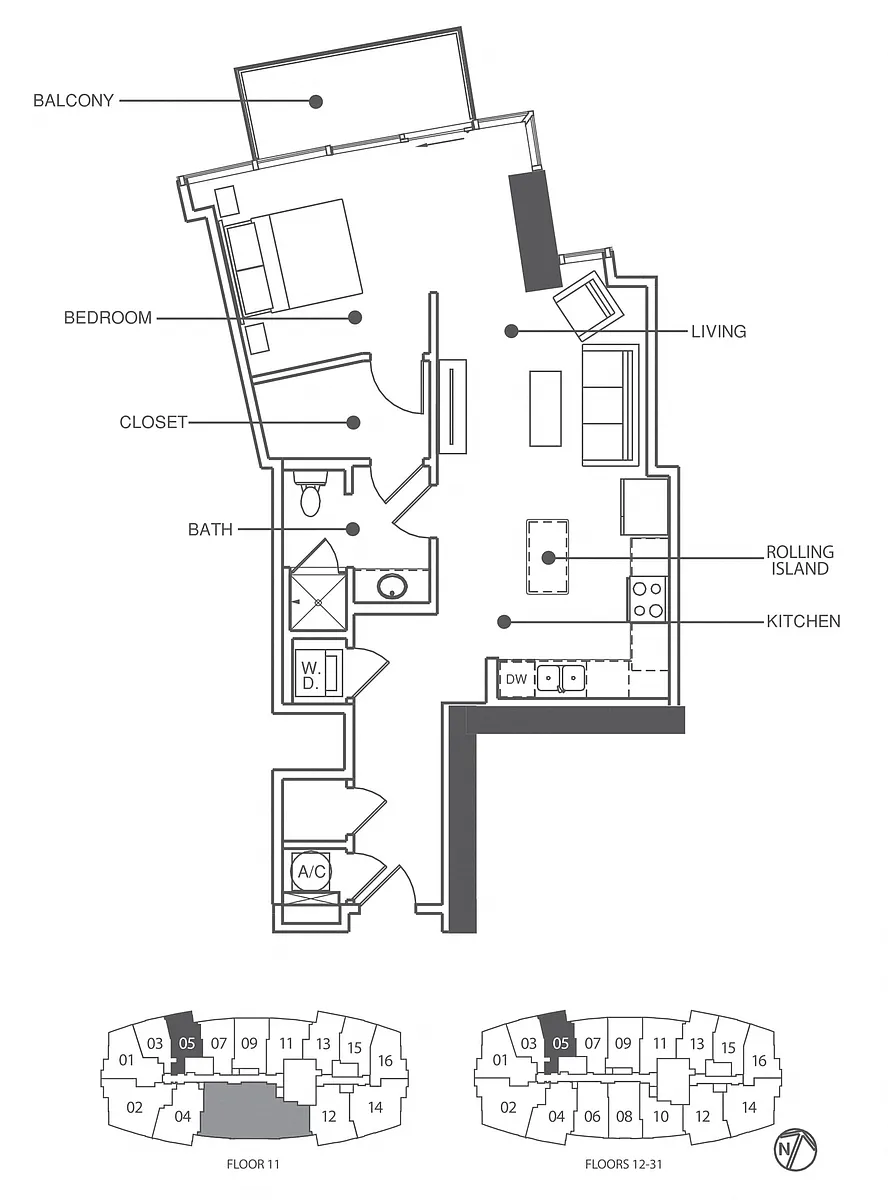 Floor plan Residence 5 - Classic