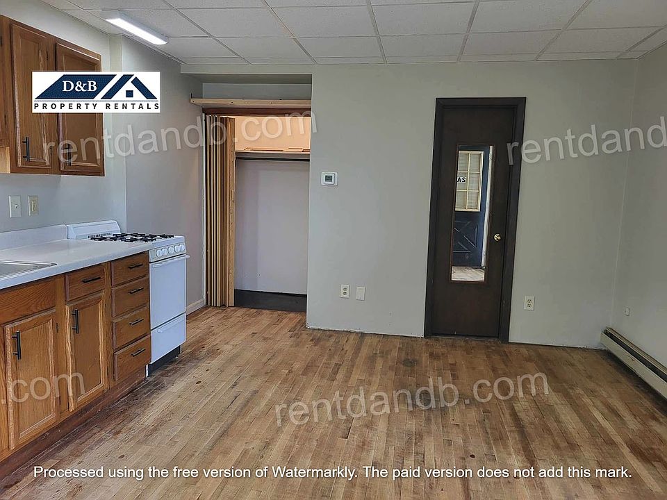 View to bathroom and closet. Flooring to be finished before this unit is rented.
