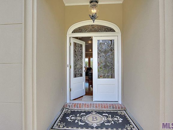 Leaded glass entry doors