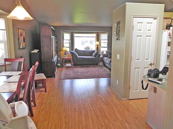 Dining area looking into livingroom
