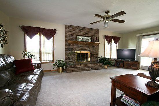 Check out the fireplace!