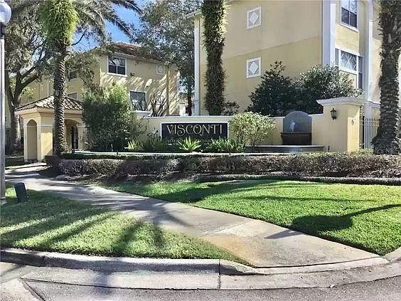 welcoming front entrance to complex