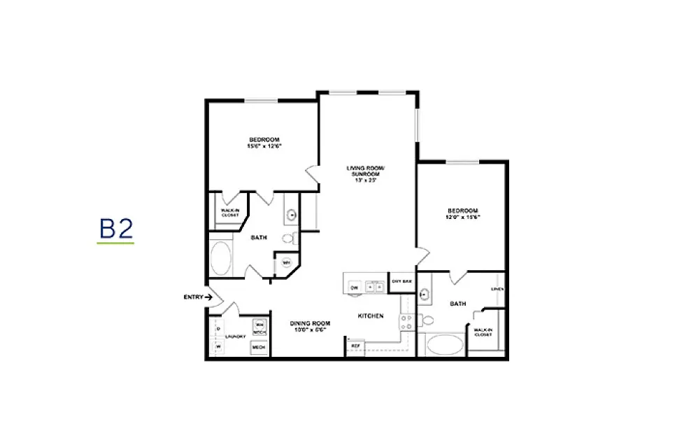 Floor plan B2 - WF