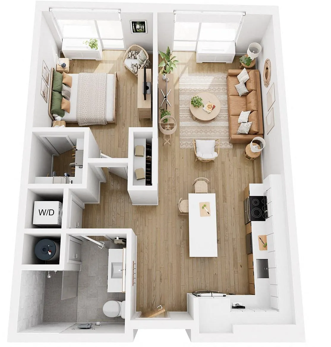 Floor plan One Bedroom G