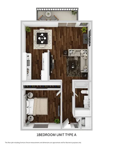 Floor plan One Bedroom
