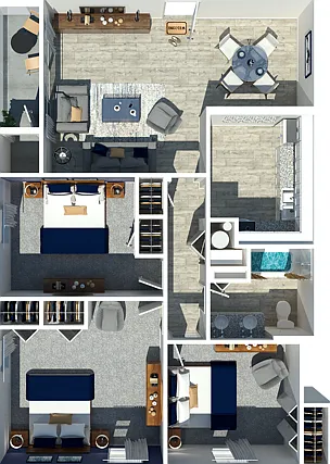 Three Bedroom One Bathroom Three Bedroom One Bathroom