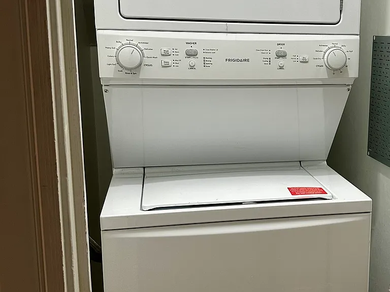 Washer Dryer on first floor