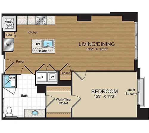 Floor plan A1b-ANSI