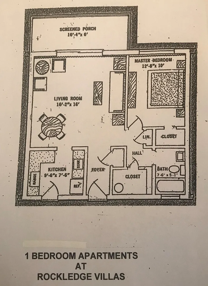 Floor plan 1 Bedroom Floor Plan