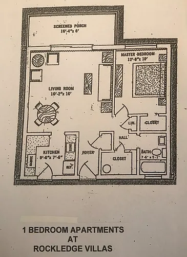 Floor plan 1 Bedroom Floor Plan