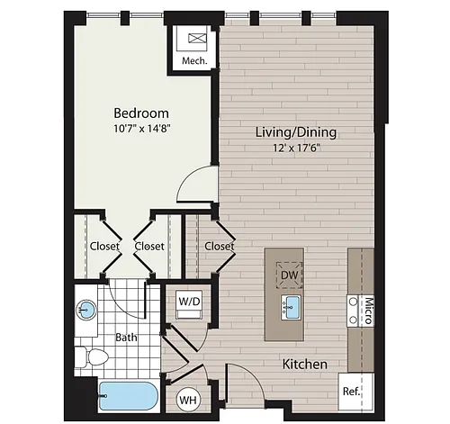 Floor plan 1B.2k