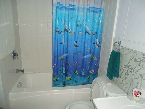 Bathroom #2 tub, shower