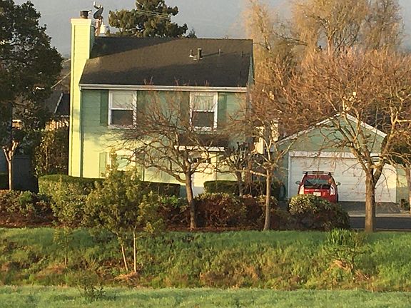 View of house from bay trail / levee